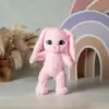 Зайка Карамелька розовый